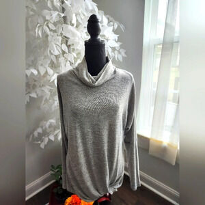 Simply Southern Sweater Dress Tunic Side Knot Gray Size Small